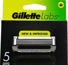 Сменные кассеты Gillette Labs с отшелушивающей полоской (5 шт.) 02918