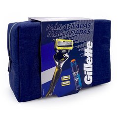Подарунковий набір Gillette ProShield (бритва + 3 змінні картриджі + гель для гоління 170 мл + сумка) 02512