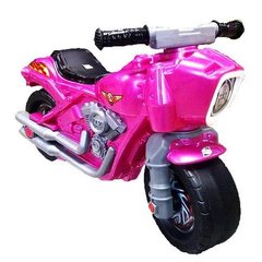 Детский мотоцикл 2-колесный "Мотобайк" розовый, ТМ Орион (504 Розовый)