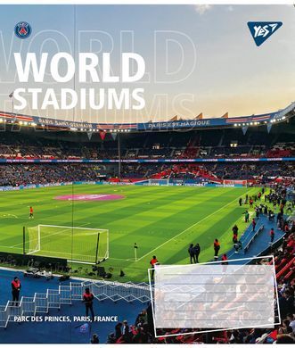 Зошит для записів Yes World stadium А5 48 аркушів клітинка