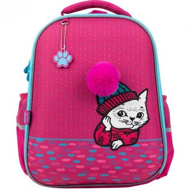 Рюкзак шкільний напівкаркасний Education "Cute cat", GoPack (GO21-165M-2)