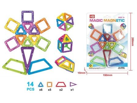 Магнитный конструктор Magic Magnetic, 14 деталей (JH8636A)