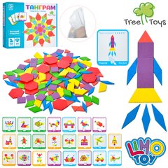 Деревянная развивающая игра "Танграм" 155 деталей, TREE TOYS (MD2239)