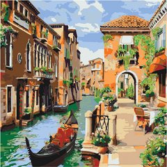 Картина за номерами "Венеціанське ранок" 40*40 см, ТМ Ідейка (КНО2161)