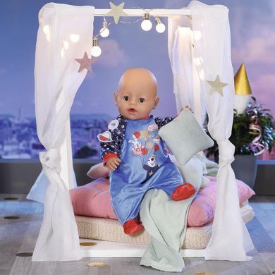 Одежда для куклы BABY BORN серии "День Рождения" - ПРАЗДНИЧНЫЙ КОМБИНЕЗОН (на 43 cm, синий) 831090-2