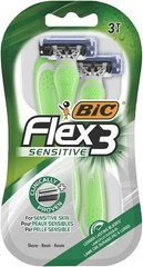 Одноразові станки для гоління 3 шт. BIC Flex 3 Sensitive 02337