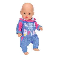 Набор одежды для куклы BABY BORN - СПОРТИВНЫЙ КОСТЮМ ДЛЯ БЕГА (на 43 cm, голубой) 830109-2