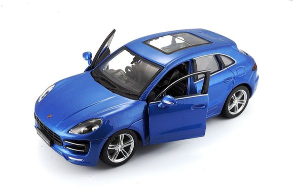 Автомодель - PORSCHE MACAN (чорний, синій 1:24) 18-21077