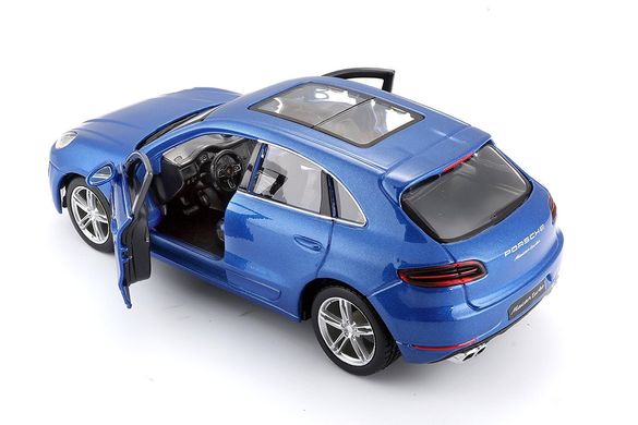 Автомодель - PORSCHE MACAN (чорний, синій 1:24) 18-21077