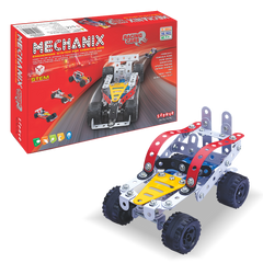 Металевий конструктор, розвиваючий "MECHANIX" Автомобілі (155 елм./15 моделей)
