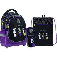 Школьный набор Wonder Kite "Pur-r-rfect": рюкзак, пенал, сумка для обуви (SET_WK22-724S-3)