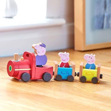 Деревянный игровой набор Peppa - ПАРОВОЗИК ДЕДУШКИ ПЕППЫ (07210)