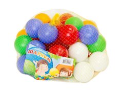 Кульки маленькі для сухого басейну 30 шт. в сітці 6 см, М.Toys (09121)