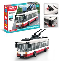 Конструктор IBLOCK "Транспорт. Тролейбус білий", 273 деталі (PL-921-378)