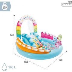 Надувной игровой центр бассейн с горкой “Сладости” 170х168х122 см, Intex (57144)