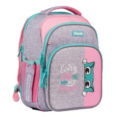 Рюкзак шкільний 1 Вересня S-106 Best Friend рожевий/сірий