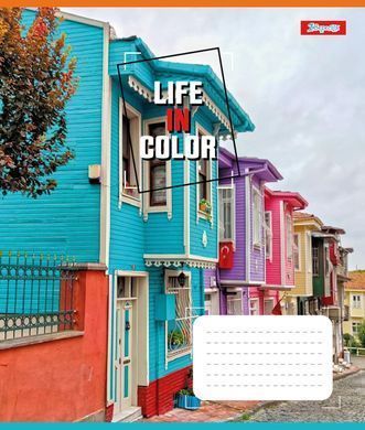 Тетрадь для записей 1В Life in colors А5 36 листов клетка