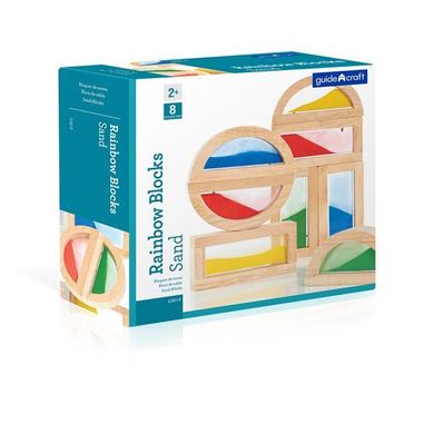 Кубики Guidecraft Block Play Цветной песок, 14 см, 8 шт. (G3014)