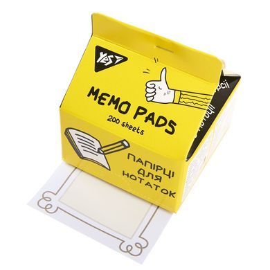 Бумага для записей YES Tetra Pak Не ускладнюй! 200 л., 7*7,5см