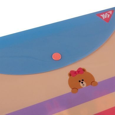 Папка конверт на кнопці Yes Line Friends B5