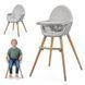 Стільчик для годування 2 в 1 Kinderkraft Fini 2 сірий (KHFINI02GRY0000)