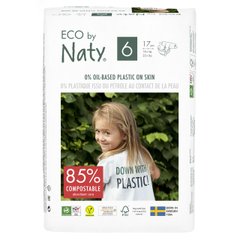 Органические подгузники Eco by Naty Размер 6 (от 16 кг) 17 шт (ФР-00000444)