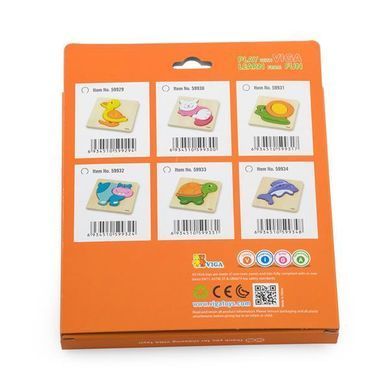 Деревянный мини-пазл Viga Toys Рыбка (59934)