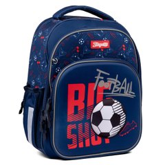Рюкзак школьный каркасный 1Вересня S-106 Football синий
