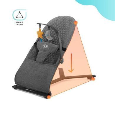 Шезлонг-качалка Kinderkraft Mimi серый (KBMIMI00GRY0000)