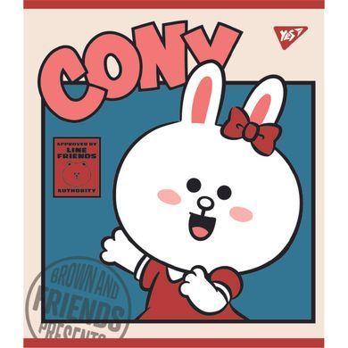 Зошит YES Line Friends А5 12 аркушів клітинка