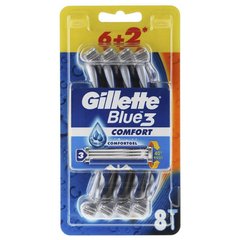 Набор одноразовых станков для бритья Gillette Blue 3 Comfort Original (8 шт) 01158