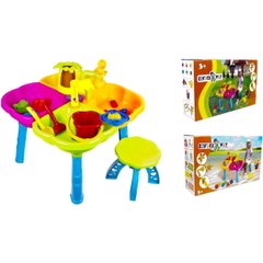 Дитячий стіл зі стільцем для гри з піском та водою, ТМ Kinderway (01-121)