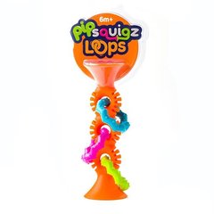 Прорезыватель-погремушка на присосках Fat Brain Toys pipSquigz Loops оранжевый (F165ML)