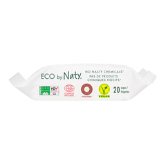 Органічні серветки Eco by Naty без запаху для подорожей, 20 шт.