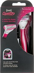 Женский станок для бритья Wilkinson Quattro For Woman c настенным креплением 01618