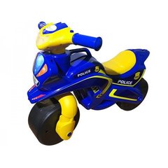 Музыкальный мотоцикл-каталка Байк "Полиция" синий, ТМ Doloni (0139/57)