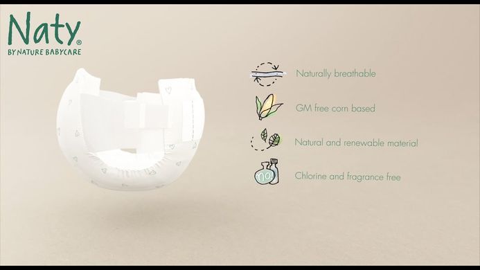 Органічні підгузники Eco by Naty Розмір 4+ (від 9 до 20 кг) 24 шт