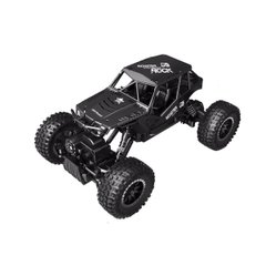 Автомобиль OFF-ROAD CRAWLER на р/у – TIGER (матовый черный, аккум. 4,8V, метал. корпус, 1:18) SL-111RHMBl