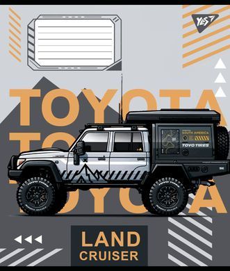 Тетрадь для записей Yes Off road vehicle А5 36 листов клетка