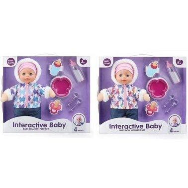 Пупс м'яконабивний "Interactive Baby" в зимовому комбінезоні 33 см, 2 види (1864-1-2)