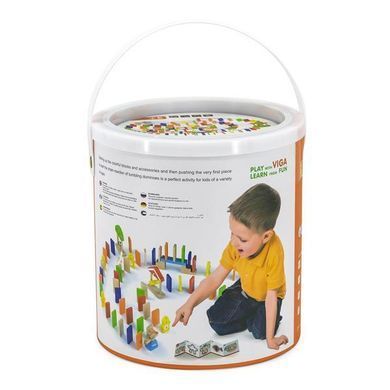 Деревянный игровой набор Viga Toys Домино, 116 эл. (51620)