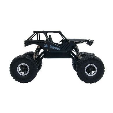 Автомобіль OFF-ROAD CRAWLER на р/к &ndash; TIGER (матовий чорний, аккум. 4,8 V, метал. корпус, 1:18) SL-111RHMBl