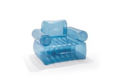Надувное кресло прозрачное голубое Intex, 109х107х79 см (66503)