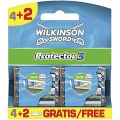 Змінні касети Wilkinson Sword (Schick) Protector 3 (4+2 Gratis) 01240
