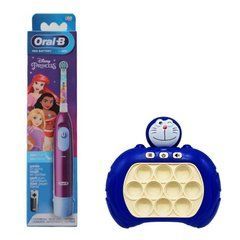 Детская зубная щетка Braun Oral-B Stages Power DB5 Princess Принцессы (съёмная насадка) + электронный поп ит