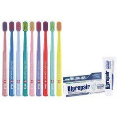 Зубная щётка Curaprox CS 3960 Super Soft для чувствительных дёсен + ночная паста Biorepair Advanced Night
