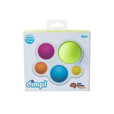 Прорезыватель для зубов и тактильная игрушка Нажми на шар Fat Brain Toys dimpl (F192ML)