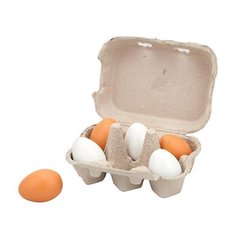 Ігровий набір Viga Toys Лоток з яйцями, 6 шт. (59228)