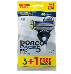 Одноразовые станки для бритья DORCO PACE 5 Pro (3+1 Free) 02641