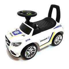 Машинка-каталка "Полиция" со звуком и световом, ТМ ColorPlast (2-002 БЕЛ полиция)